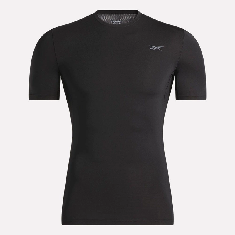 POLO DEPORTIVO HOMBRE REEBOK 100070386 SS COMP TEE NEGRO - 4