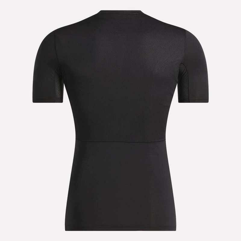 POLO DEPORTIVO HOMBRE REEBOK 100070386 SS COMP TEE NEGRO - 5