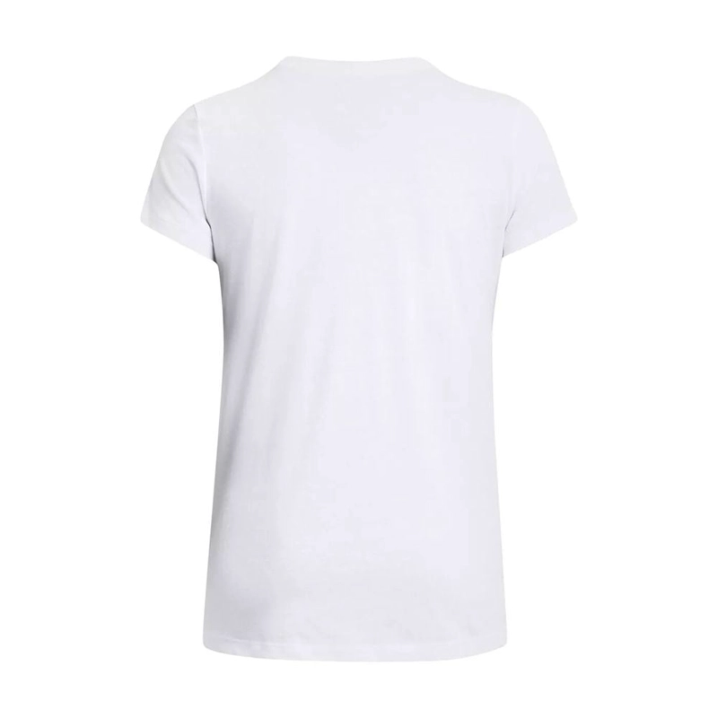 POLO DEPORTIVO MUJER UNDER ARMOUR 1356305-111 MANGA CORTA SPORTSTYL ALGODÓN BLANCO - 4