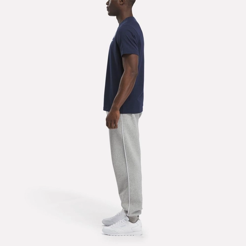 POLO DEPORTIVO HOMBRE REEBOK ALGODÓN AZUL - 3