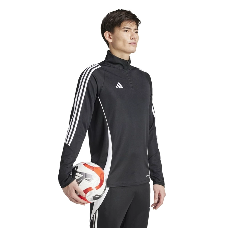 POLERA FÚTBOL HOMBRE ADIDAS DEPORTIVA IJ9963 TIRO 24 NEGRO - 1