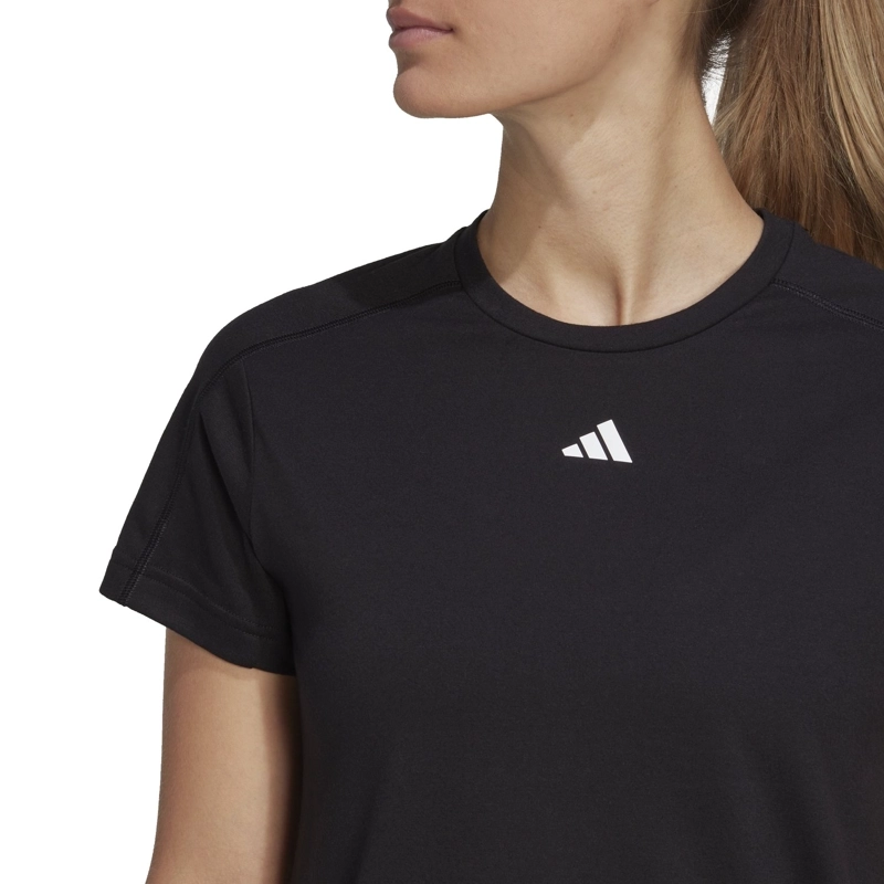POLO DEPORTIVO MUJER ADIDAS AEROREADY TRAIN ESSENTIALS MINIMAL BRANDING NEGRO - 3