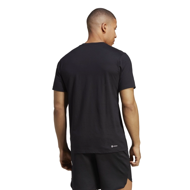 POLO DEPORTIVO HOMBRE ADIDAS IB8273 CASUAL GRAPHICS NEGRO - 2