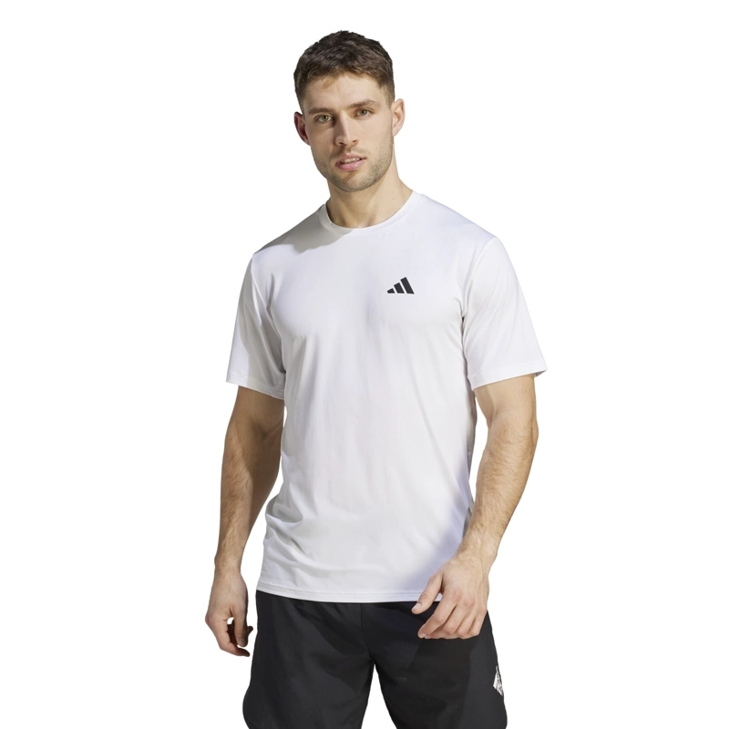 POLO DEPORTIVO HOMBRE ADIDAS TRAIN ESSENTIALS ELÁSTICO BLANCO - 1