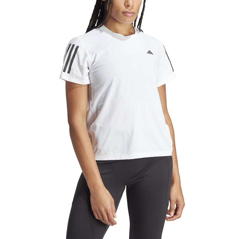 POLO RUNNING MUJER ADIDAS IK7442 CASUAL GRAPHICS BLANCO - 5