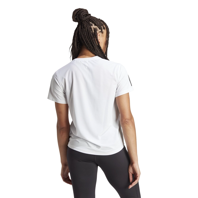 POLO RUNNING MUJER ADIDAS IK7442 CASUAL GRAPHICS BLANCO - 2