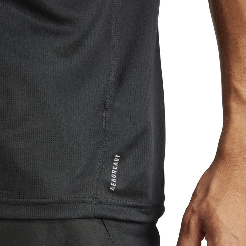 POLO RUNNING HOMBRE ADIDAS IL7235 CASUAL FUTURE ICONS NEGRO - 4