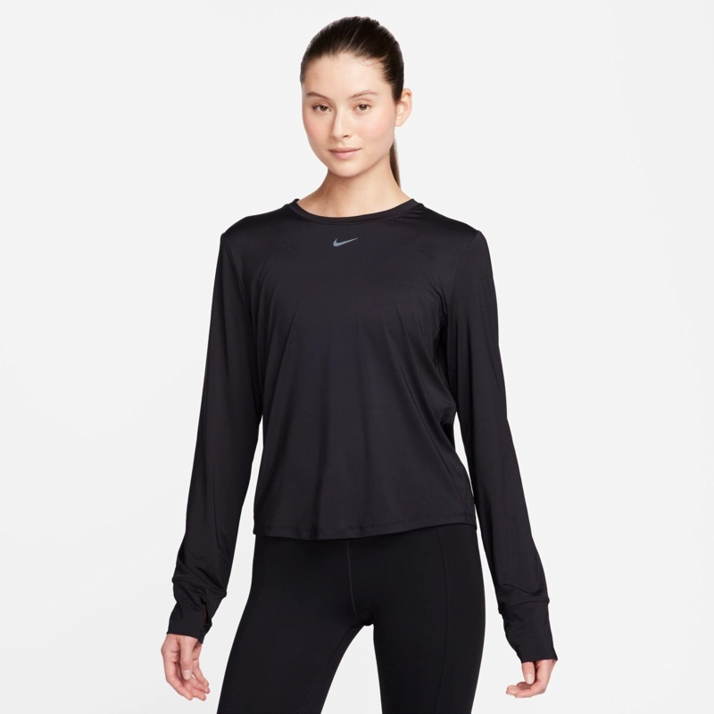 POLO MUJER NIKE FN2801-010 W NK ONE CLASSIC DF LS TOP NEGRO - 1