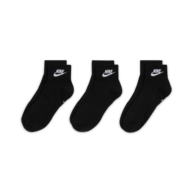 MEDIAS UNISEX NIKE U NK NSW EVERYDAY ESSENTIAL AN NEGRO - 3 PACK - 2