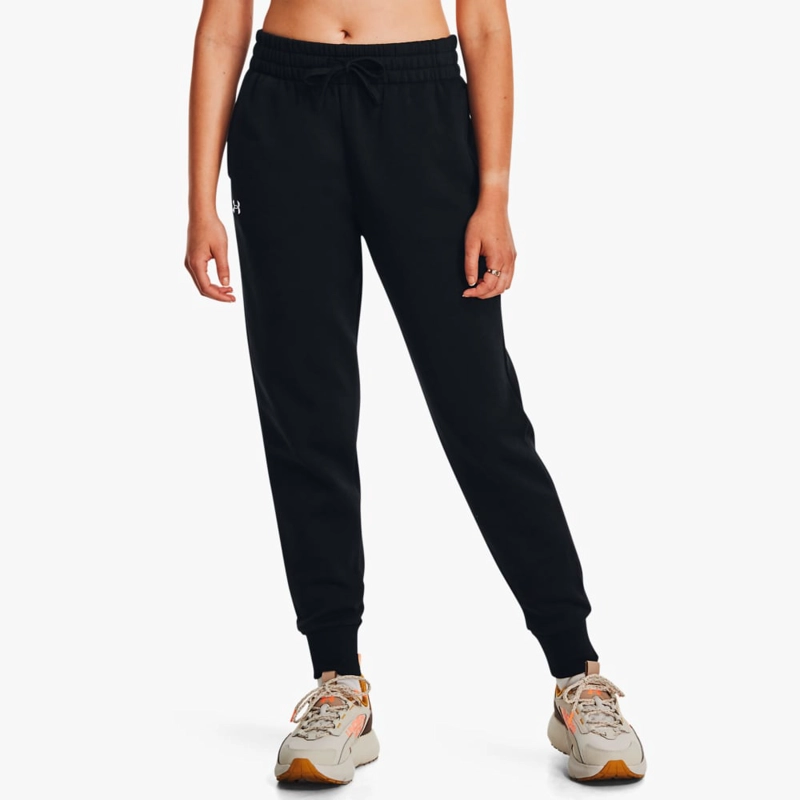 PANTALÓN BUZO MUJER UNDER ARMOUR 1379438-001 ALGODÓN NEGRO - 1