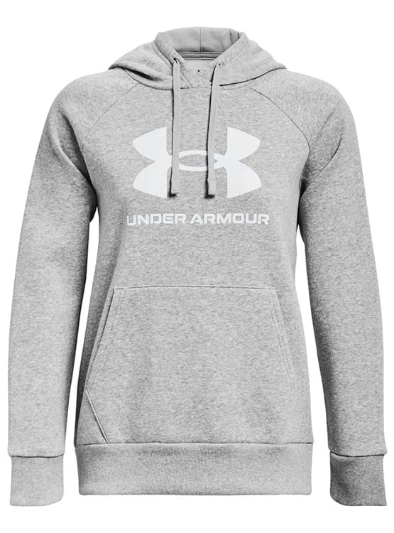 POLERA DEPORTIVA ALGODÓN MUJER UNDER ARMOUR RIVAL FLEECE GRIS - 4