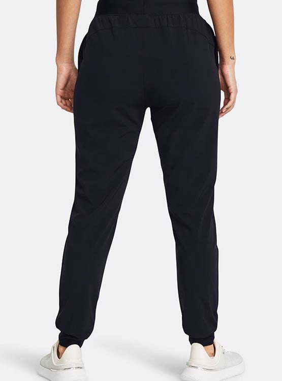 PANTALÓN DE BUZO MUJER UNDER ARMOUR HIGH RISE WOVEN NEGRO - 2