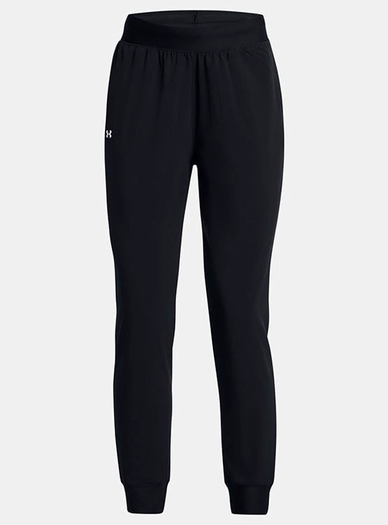 PANTALÓN DE BUZO MUJER UNDER ARMOUR HIGH RISE WOVEN NEGRO - 4