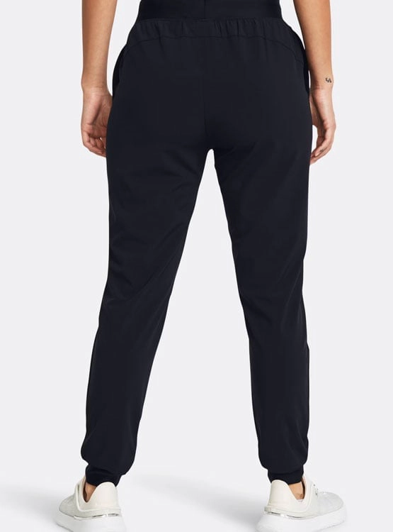 PANTALÓN DE BUZO MUJER UNDER ARMOUR HIGH RISE WOVEN NEGRO - 3