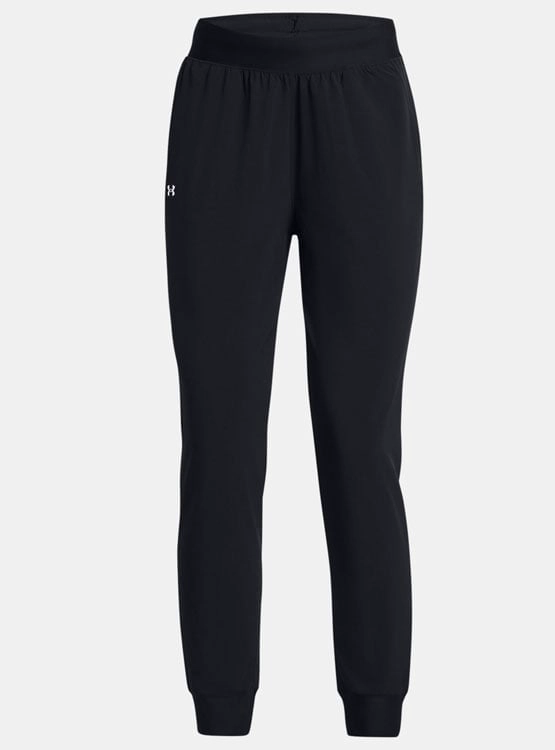 PANTALÓN DE BUZO MUJER UNDER ARMOUR HIGH RISE WOVEN NEGRO - 5