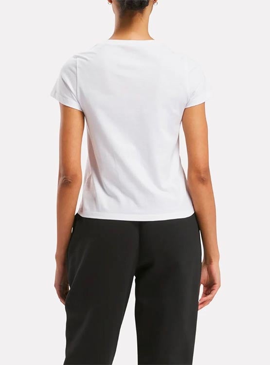POLO MUJER REEBOK IDENTITY SMALL LOGO TEE ALGODÓN BLANCO - 3