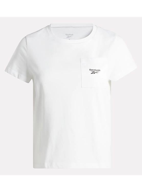 POLO MUJER REEBOK IDENTITY SMALL LOGO TEE ALGODÓN BLANCO - 4