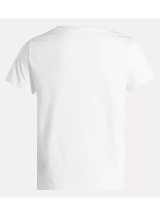 POLO MUJER REEBOK IDENTITY SMALL LOGO TEE ALGODÓN BLANCO - 5