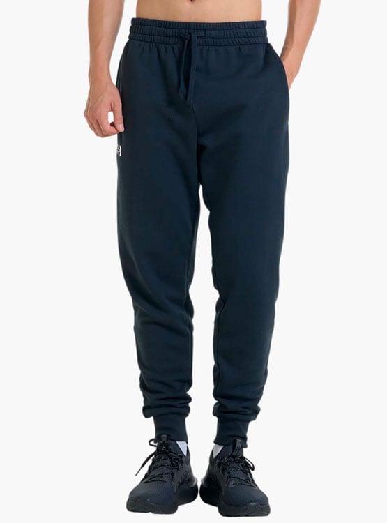 PANTALÓN DE BUZO CROSSFIT HOMBRE UNDER ARMOUR POLAR RIVAL ALGODÓN NEGRO - 1