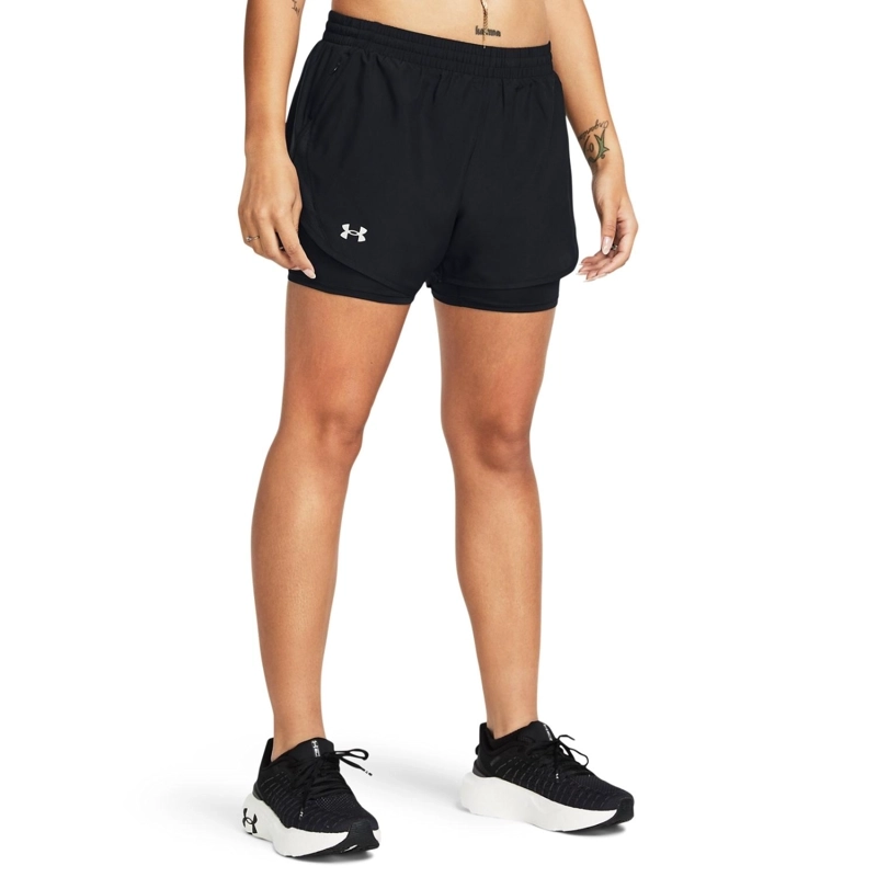 SHORT MUJER UNDER ARMOUR FLY BY 2-IN - 1