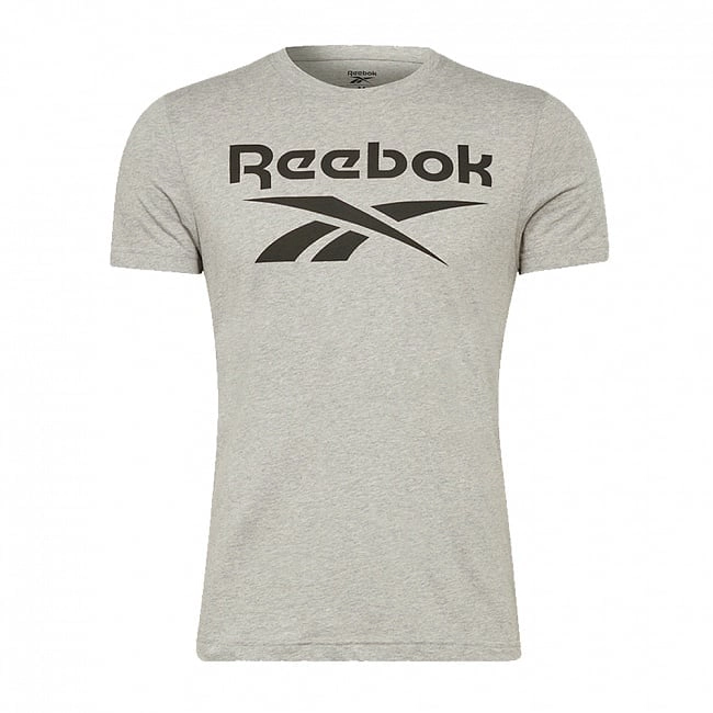 POLO DEPORTIVO HOMBRE REEBOK IDENTITY STACKED LOGO T-SHIRT 100071173 GRIS - 4