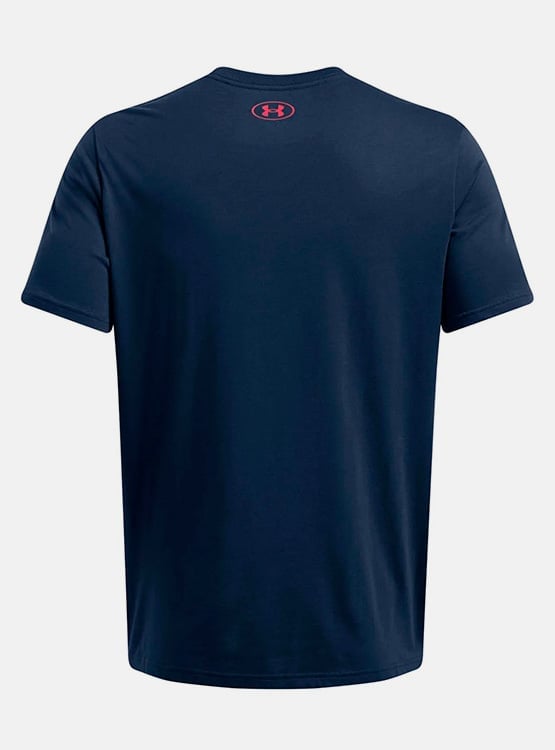 POLO HOMBRE UNDER ARMOUR 1386793-408 ALGODÓN AZUL - 4