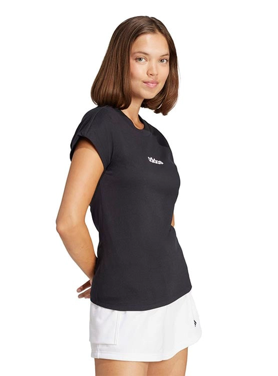 POLO DEPORTIVO MUJER ADIDAS ESSENTIALS ALGODÓN NEGRO - 3