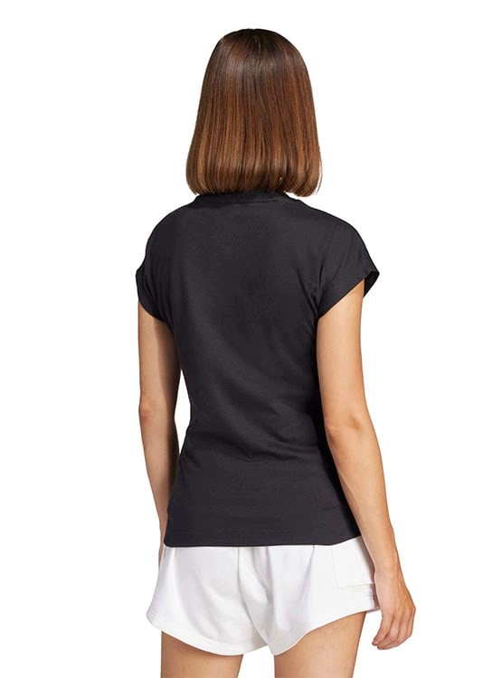 POLO DEPORTIVO MUJER ADIDAS ESSENTIALS ALGODÓN NEGRO - 4