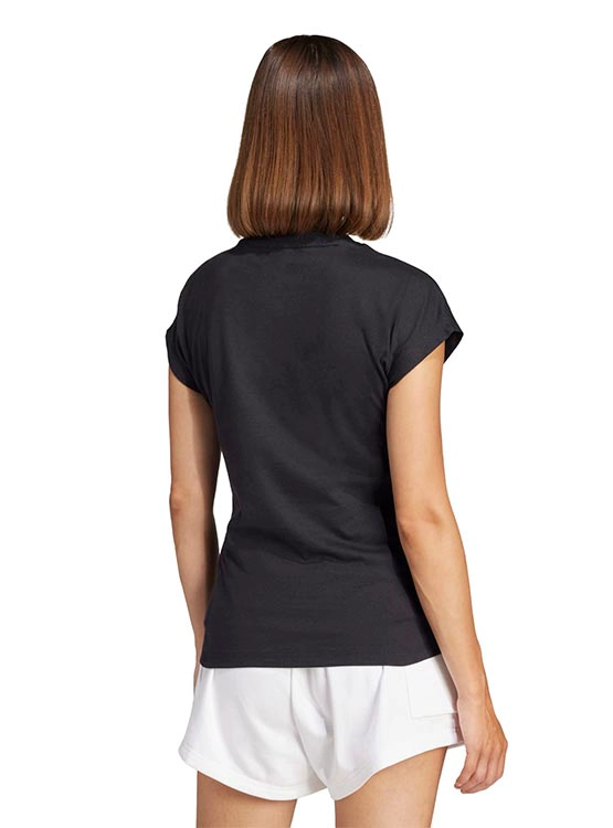 POLO DEPORTIVO MUJER ADIDAS ESSENTIALS ALGODÓN NEGRO - 4