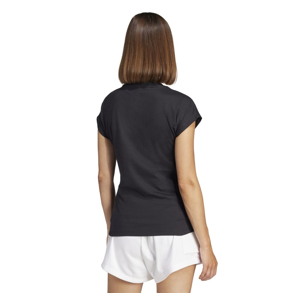 POLO MUJER ADIDAS MANGA CORTA GRAPHICS COE JC8238 ALGODÓN NEGRO - 2