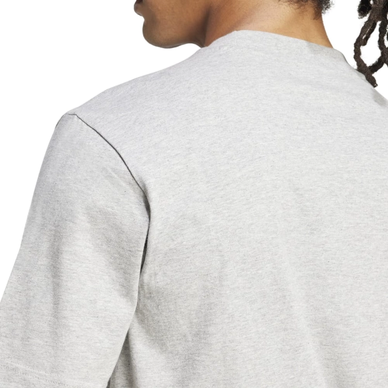 CAMISETA HOMBRE ADIDAS ESSENTIALS ALGODÓN GRIS - 4