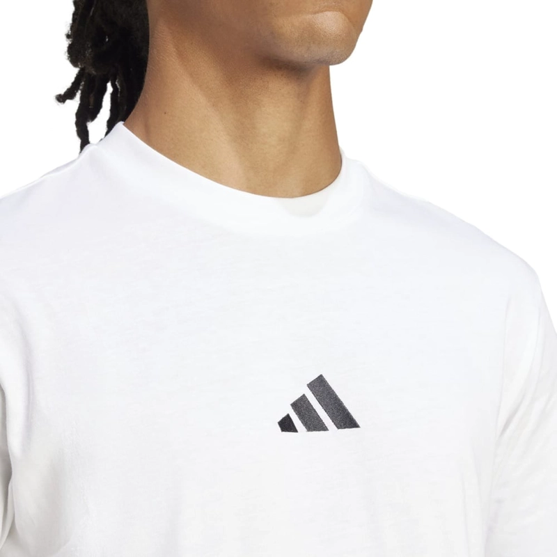 CAMISETA HOMBRE ADIDAS ESSENTIALS ALGODÓN BLANCO - 5