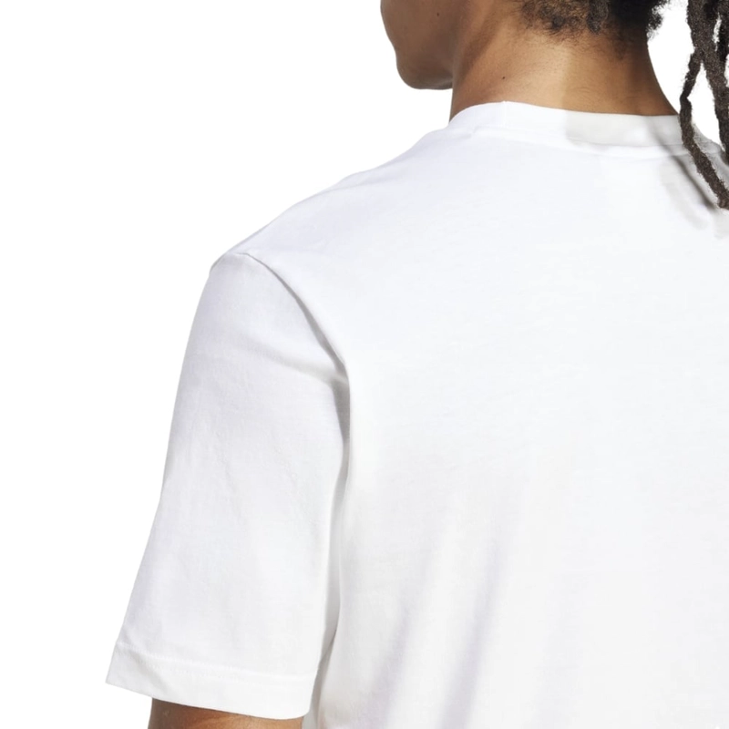 CAMISETA HOMBRE ADIDAS ESSENTIALS ALGODÓN BLANCO - 4