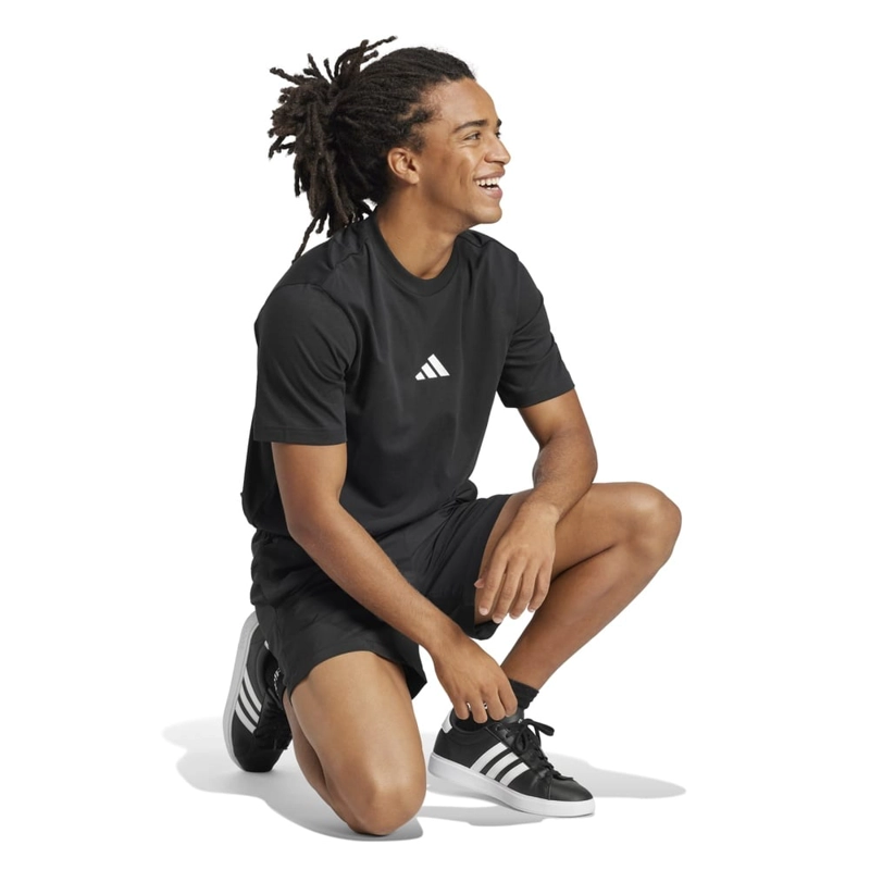 CAMISETA HOMBRE ADIDAS ESSENTIALS ALGODÓN NEGRO - 3