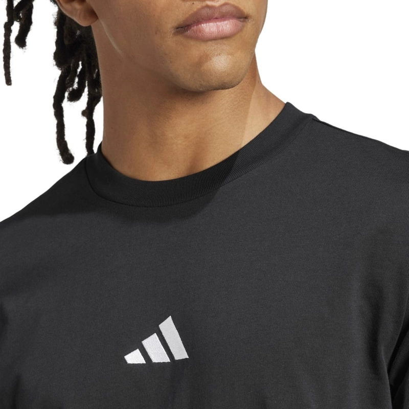 CAMISETA HOMBRE ADIDAS ESSENTIALS ALGODÓN NEGRO - 4