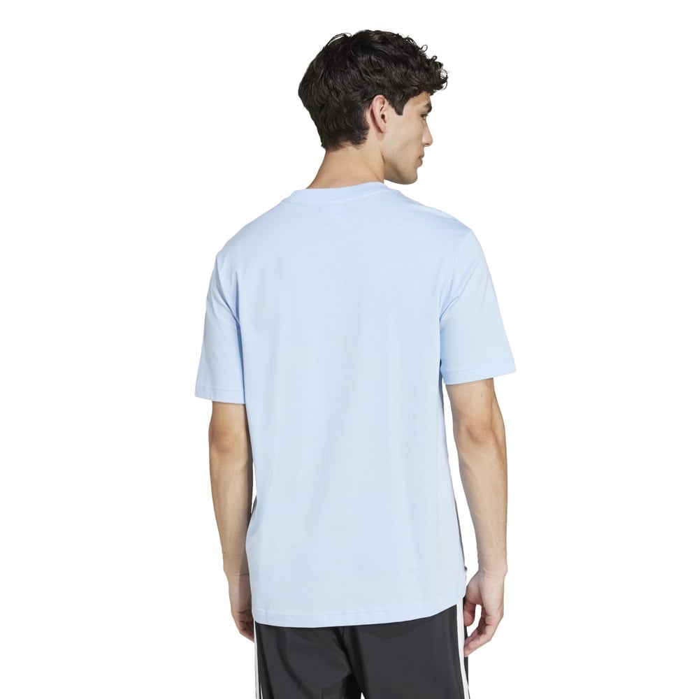 CAMISETA HOMBRE ADIDAS MANGA CORTA ESSENTIALS JF1101 ALGODÓN AZUL - 2