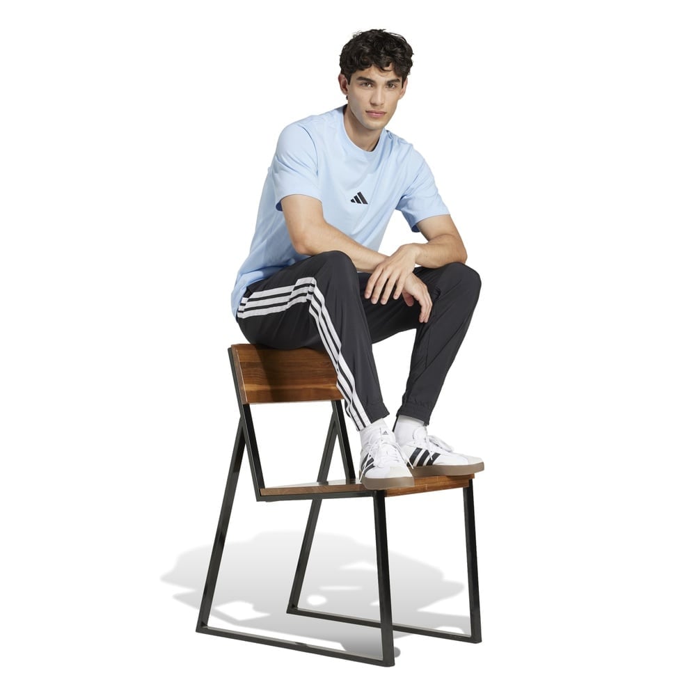 CAMISETA HOMBRE ADIDAS MANGA CORTA ESSENTIALS JF1101 ALGODÓN AZUL - 3