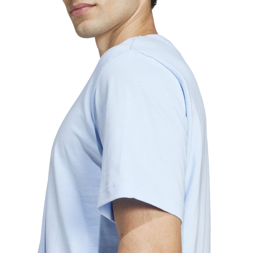 CAMISETA HOMBRE ADIDAS MANGA CORTA ESSENTIALS JF1101 ALGODÓN AZUL - 4