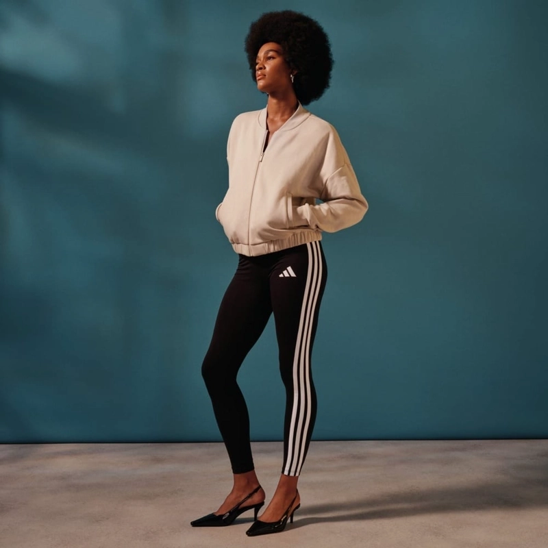 MALLA DEPORTIVA MUJER ADIDAS ESSENTIALS ALGODÓN NEGRO - 6