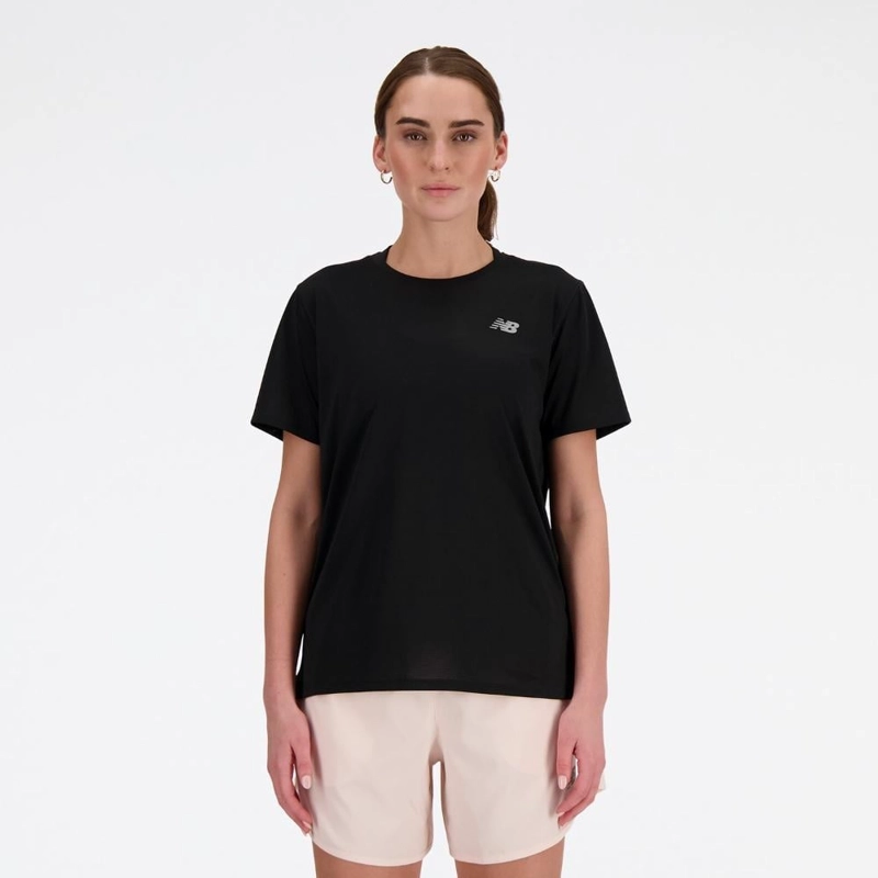 POLO MUJER NEW BALANCE SPORT ESSENTIALS WT41222BK NEGRO - 1