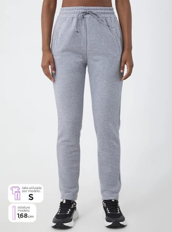 PANTALÓN DE BUZO SKINNY MUJER REVUP - 1