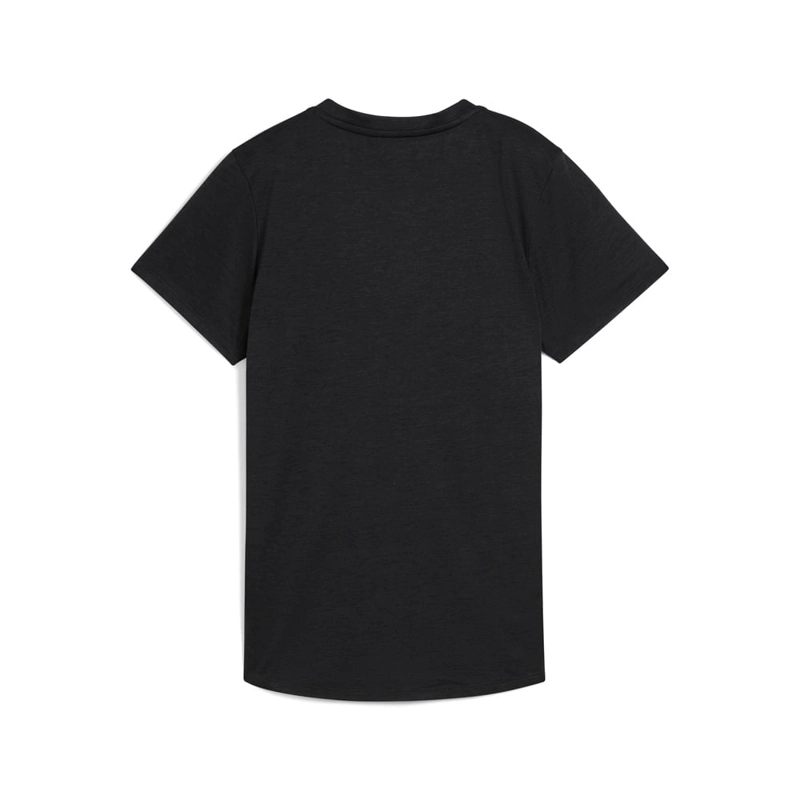 POLO DEPORTIVO MUJER PUMA MANGA CORTA TAD ESSENTIAL HEATHER TEE 525891 01 NEGRO - 5