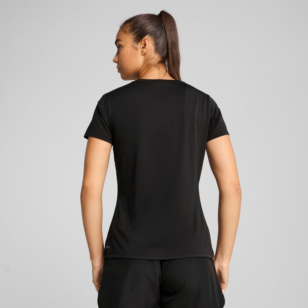 POLO DEPORTIVO MUJER PUMA MANGA CORTA TAD ESSENTIAL LOGO TEE 525892 01 NEGRO - 2