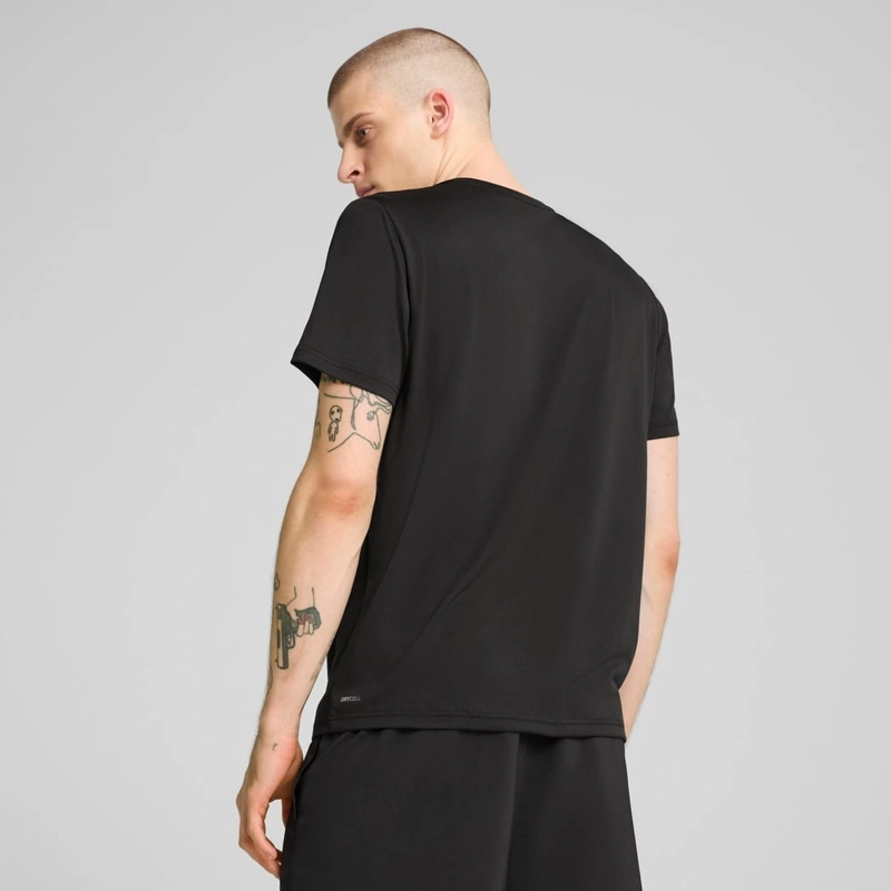 POLO DEPORTIVO MANGA CORTA HOMBRE PUMA TAD ESSENTIALS LEFT CHEST LOGO NEGRO - 4
