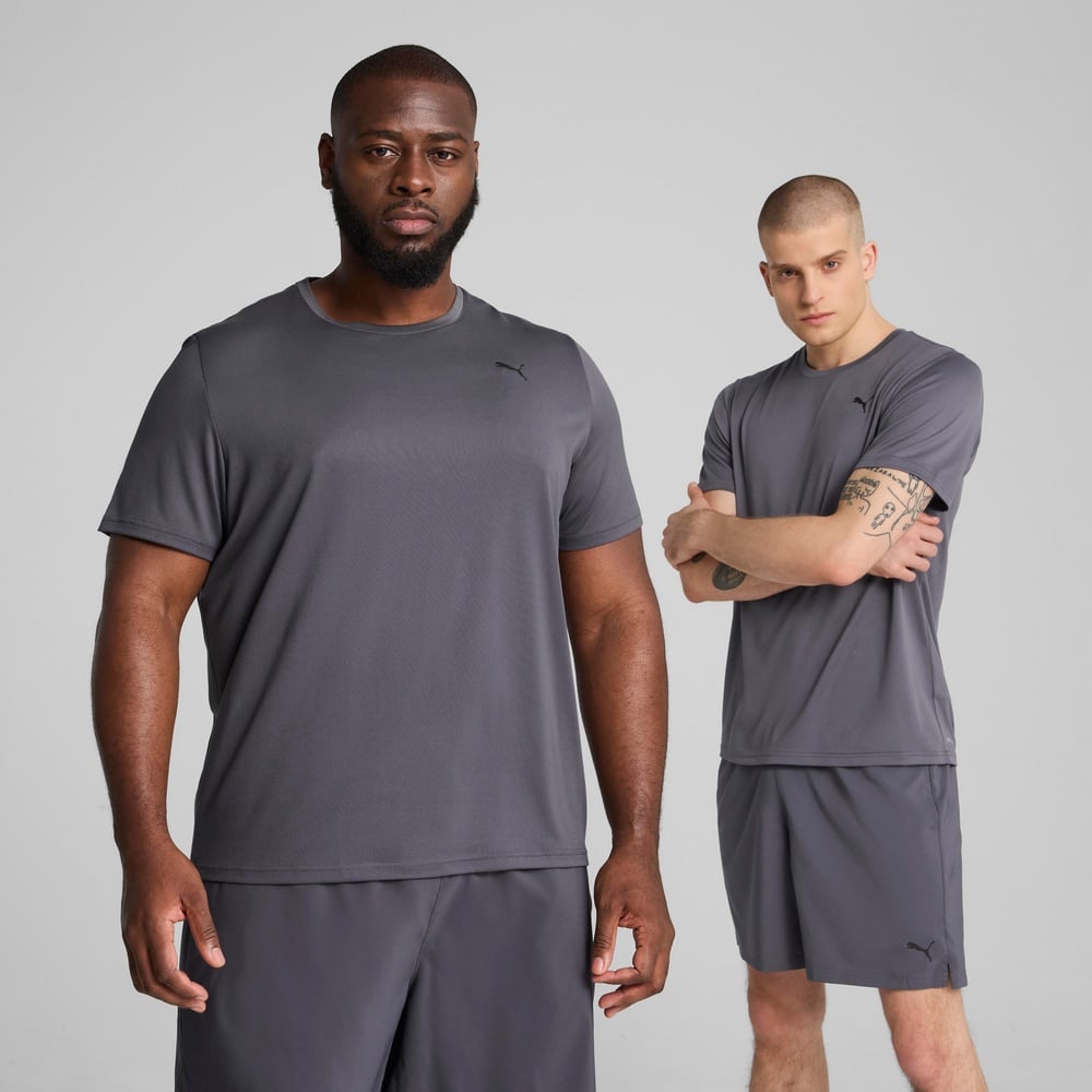 POLO DEPORTIVO MANGA CORTA HOMBRE PUMA TAD ESSENTIALS LEFT CHEST LOGO TEE 525908 69 GRIS - 1