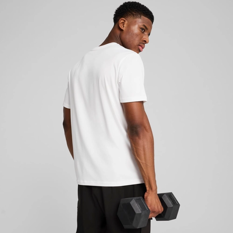 POLO DEPORTIVO HOMBRE PUMA MANGA CORTA TAD ESSENTIALS LOGO TEE 525921 02 BLANCO - 2
