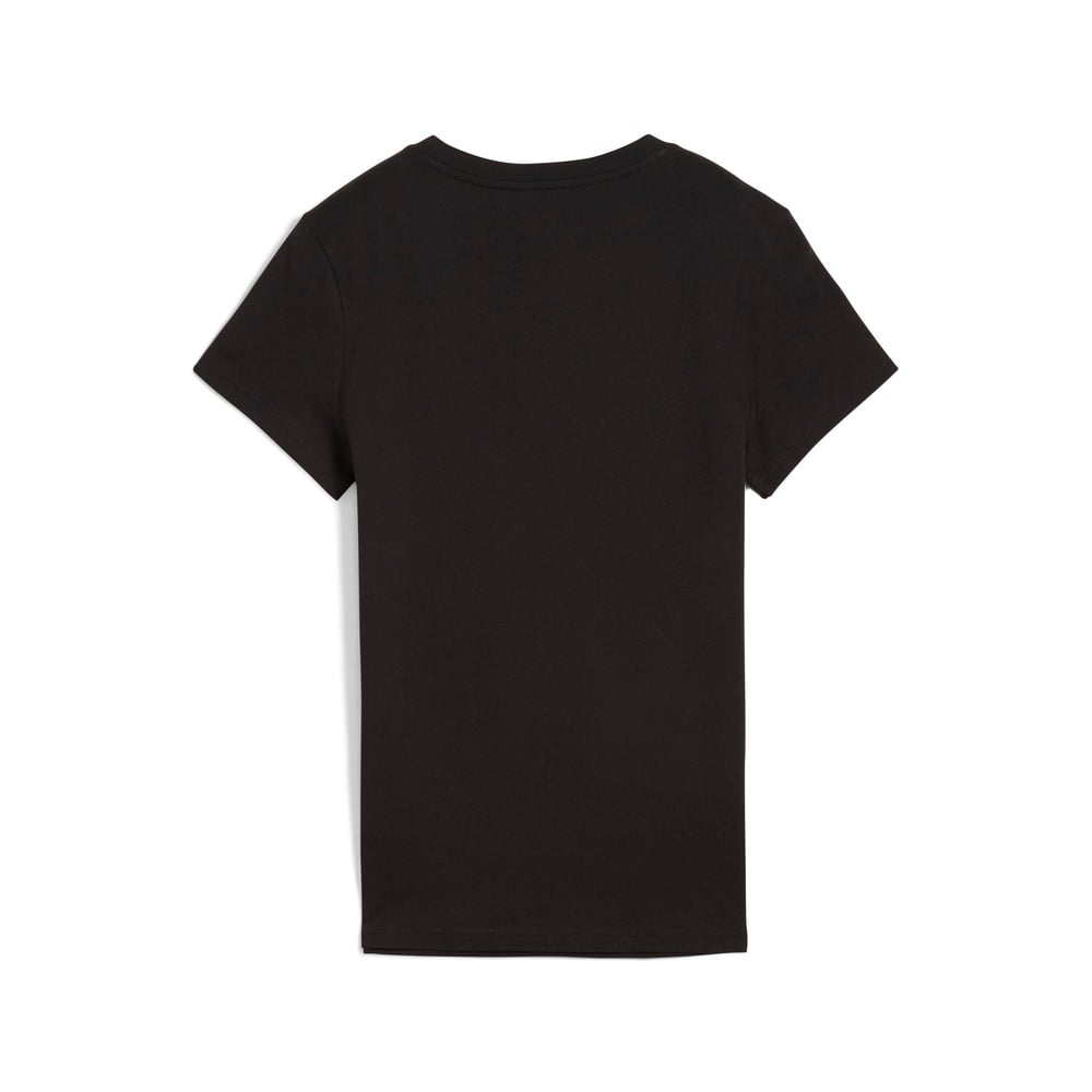 POLO DEPORTIVO MUJER PUMA MANGA CORTA ESSENTIALS N°1 LOGO TEE 682370 01 ALGODÓN NEGRO - 5