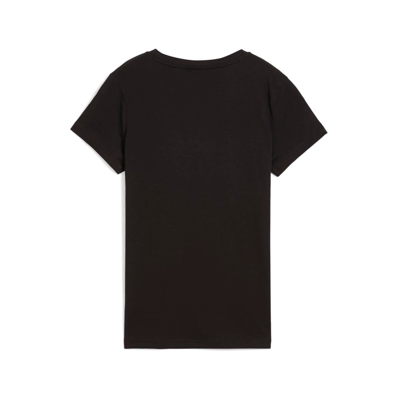POLO DEPORTIVO MUJER PUMA MANGA CORTA ESSENTIALS SMALL N°1 LOGO TEE 682372 01 ALGODÓN NEGRO - 7