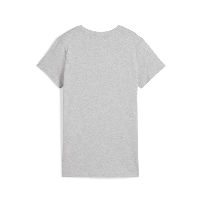 POLO DEPORTIVO MUJER PUMA MANGA CORTA ESSENTIALS SMALL LOGO TEE ALGODON GRIS - 1