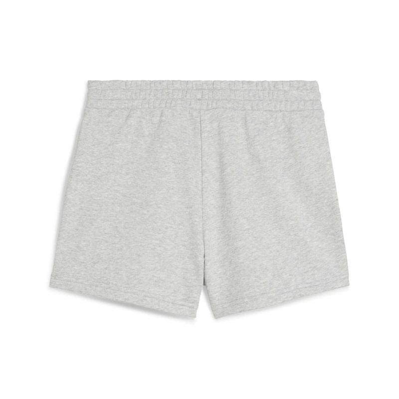 SHORT DEPORTIVO ALGODÓN MUJER PUMA GRIS ESSENTIALS SMALL N°1 LOGO - 6